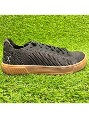 Flux Footwear Adapt Trainer Black Gum Womens Size 8 Athletic Knit Shoes Sneakers